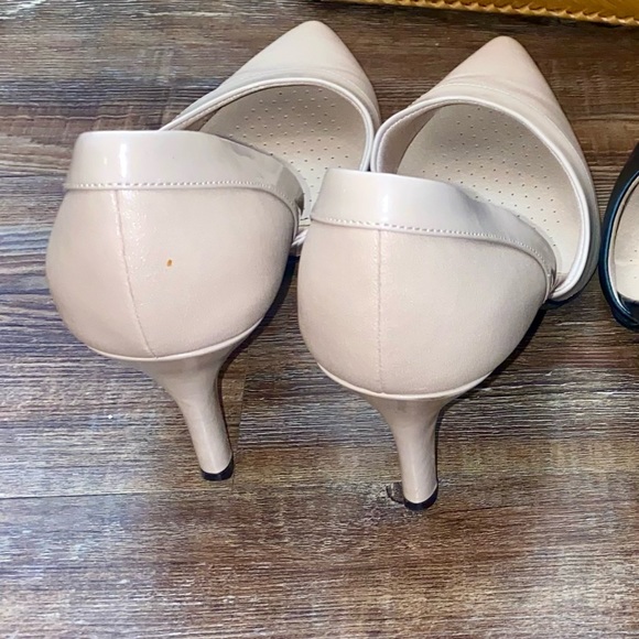 LIFE STRIDE SALDANA SOFT SYSTEM SLIP ON HEELS SZ 10M BONE CREAM - Picture 3 of 5